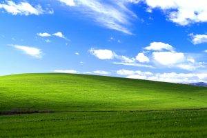 Windows XP, Microsoft Windows, Green, Blue, Sky