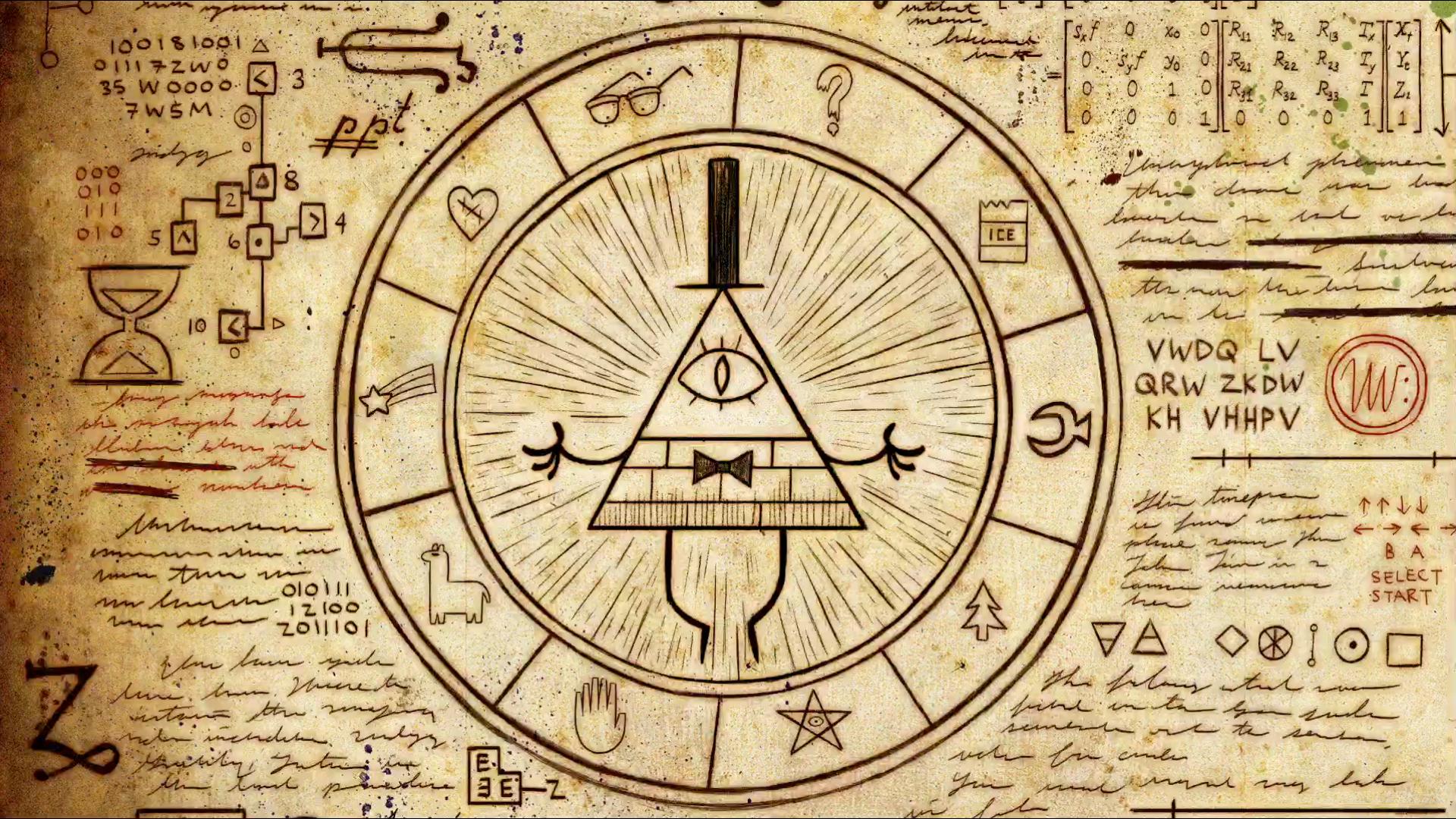 Gravity Falls, Illuminati, Pentagram Wallpaper