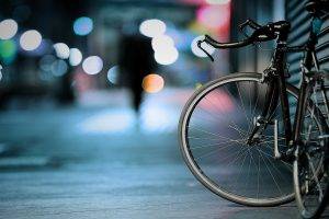depth Of Field, Street In The City, Bicycle