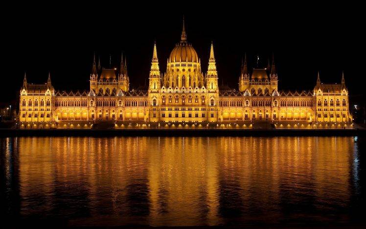 building, Budapest, Hungary, Hungarian Parliament Building HD Wallpaper Desktop Background