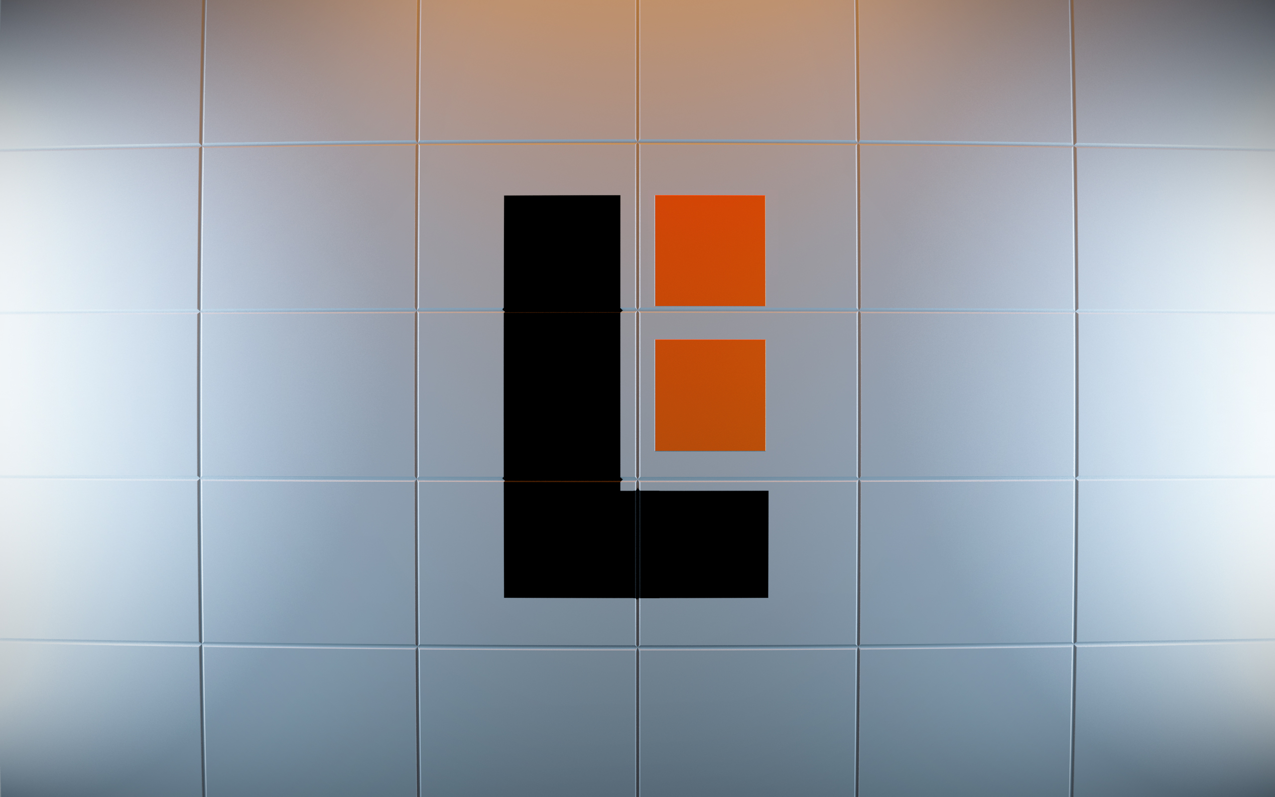 Lunar Industries LTD, Tiles, Black Holes, Black, Orange Wallpaper