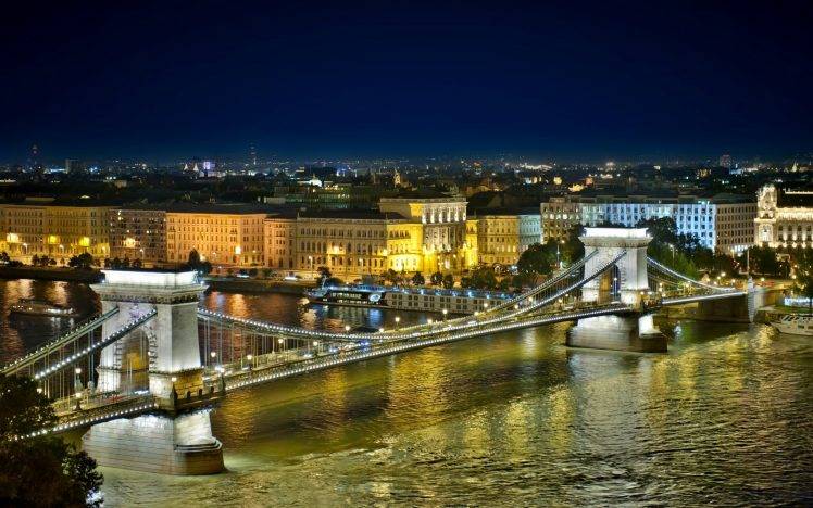 Chain Bridge, Hungary, Bridge, Budapest HD Wallpaper Desktop Background