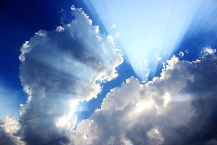 clouds, Blue, Sun, Sunlight, Photography HD Wallpaper Desktop Background
