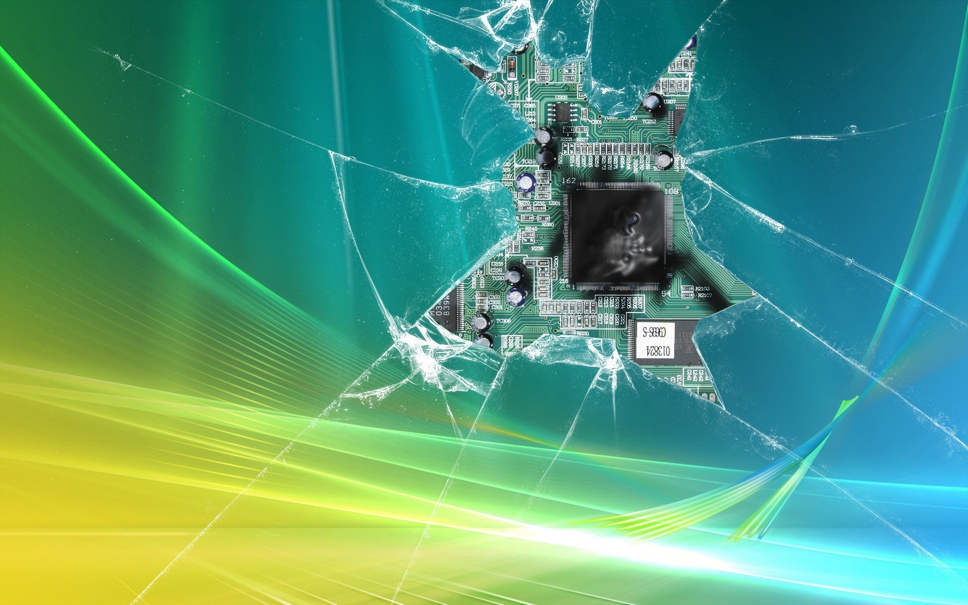 Windows 7, Cracked Wallpaper