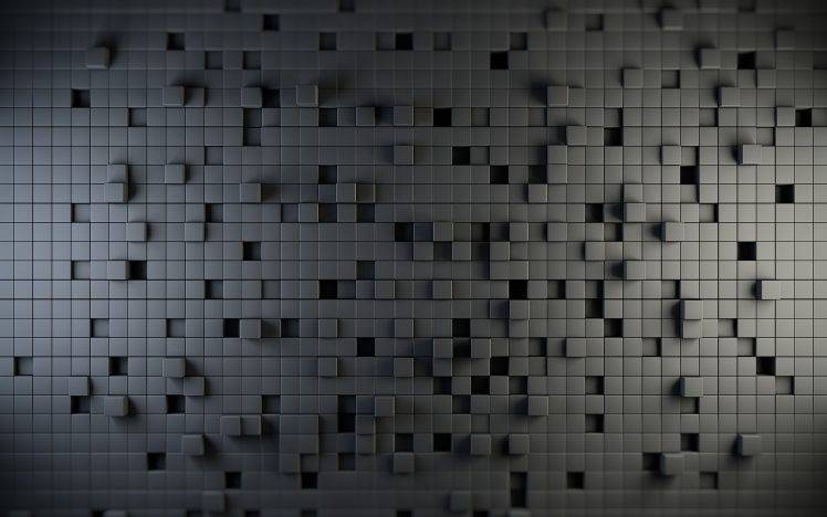 gray, Cube HD Wallpaper Desktop Background