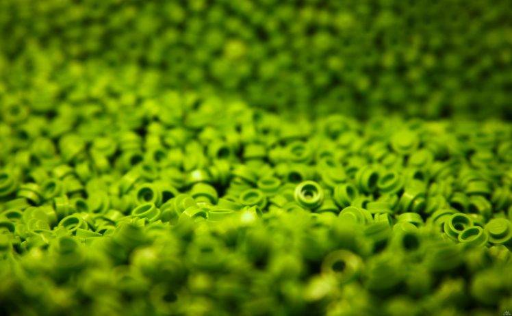 LEGO, Green, Macro HD Wallpaper Desktop Background