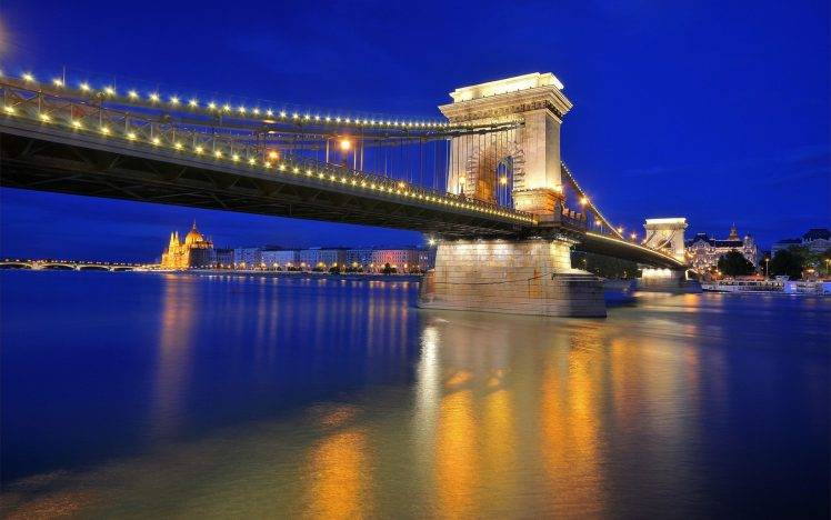 Chain Bridge, Hungary, Bridge, Budapest HD Wallpaper Desktop Background