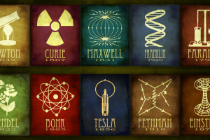 science, Isaac Newton, Faraday, Niels Bohr, Nikola Tesla, Albert Einstein, Physics, Chemistry, Maria Skłodowska Curie
