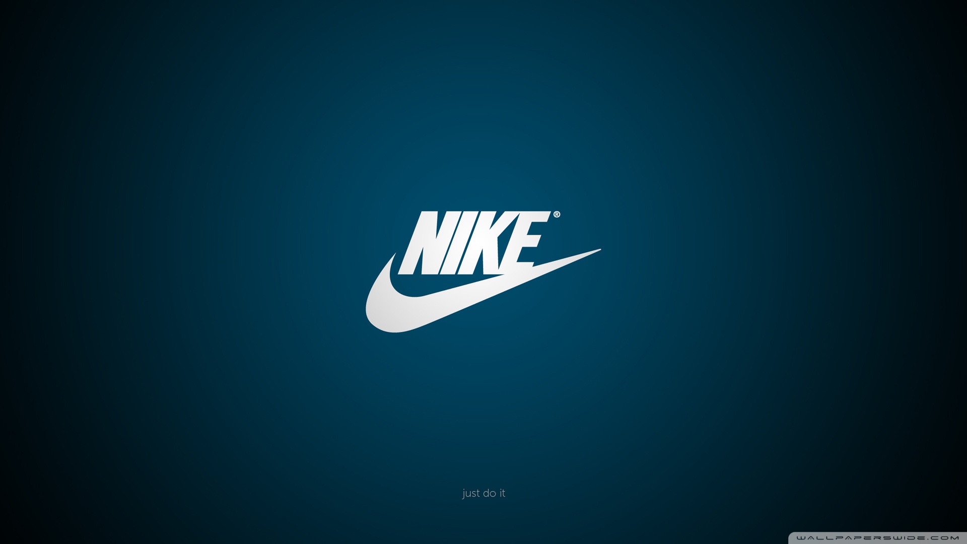 Nike, Logo, Blue Wallpaper