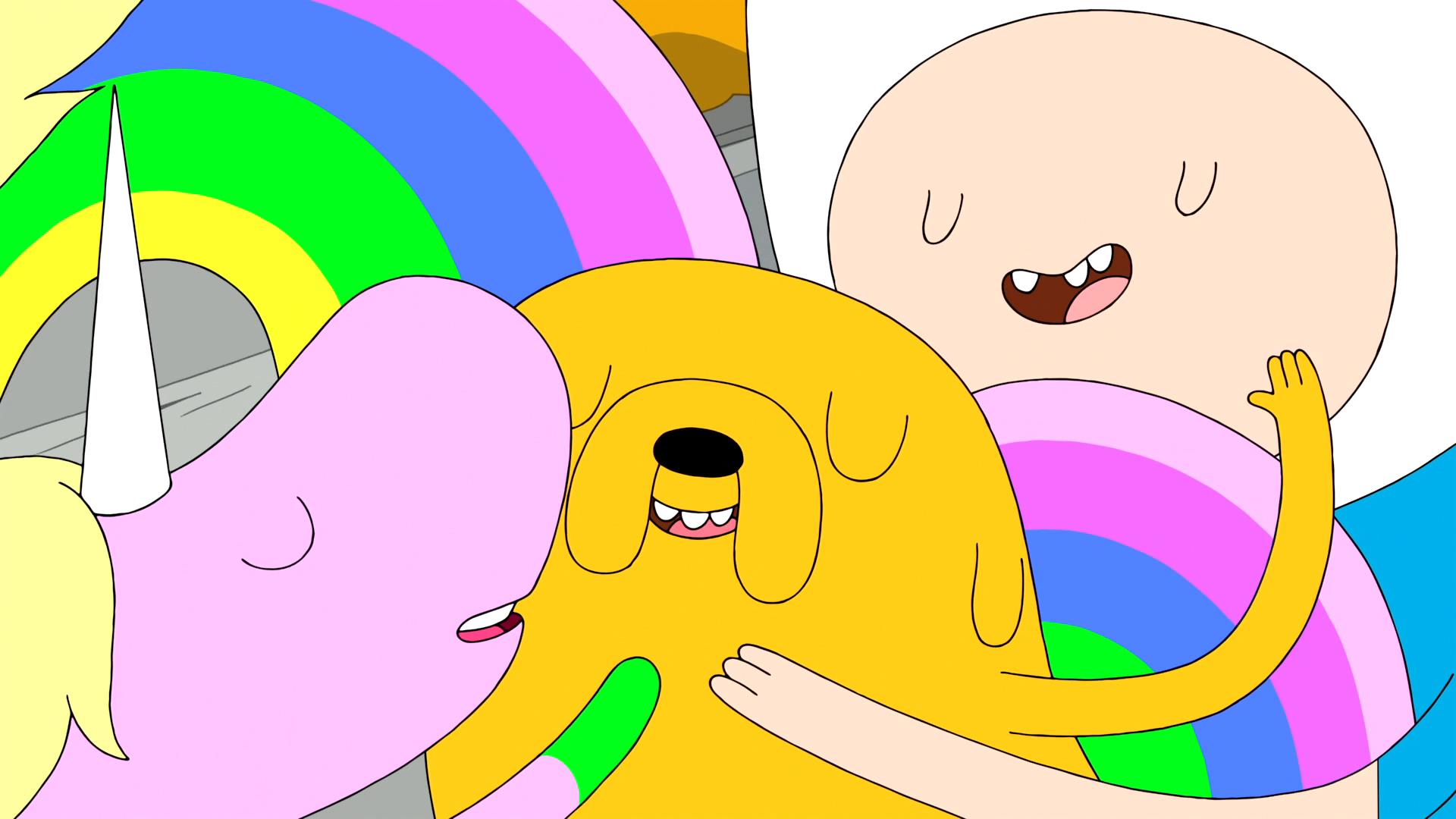 Adventure Time, Jake The Dog, Finn The Human, Lady Rainicorn Wallpaper