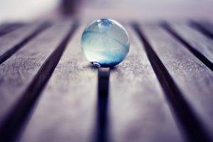 photography, Macro, Marble, Wood, Wooden Surface, Translucent, Blue