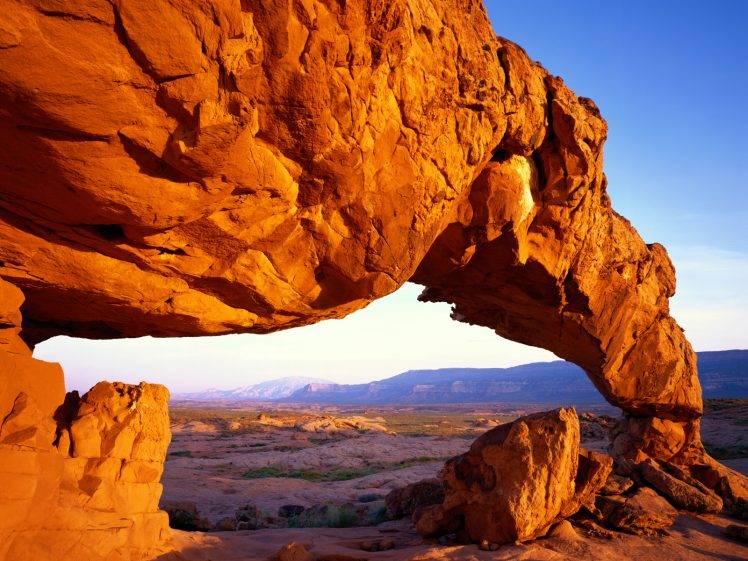mountain, Arch, Desert, Rock Formation, Arches National Park HD Wallpaper Desktop Background