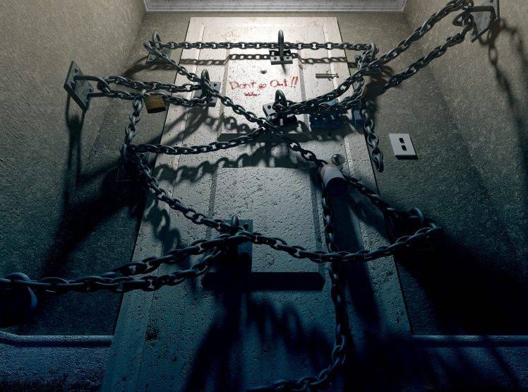 Silent Hill, Chains, Door HD Wallpaper Desktop Background