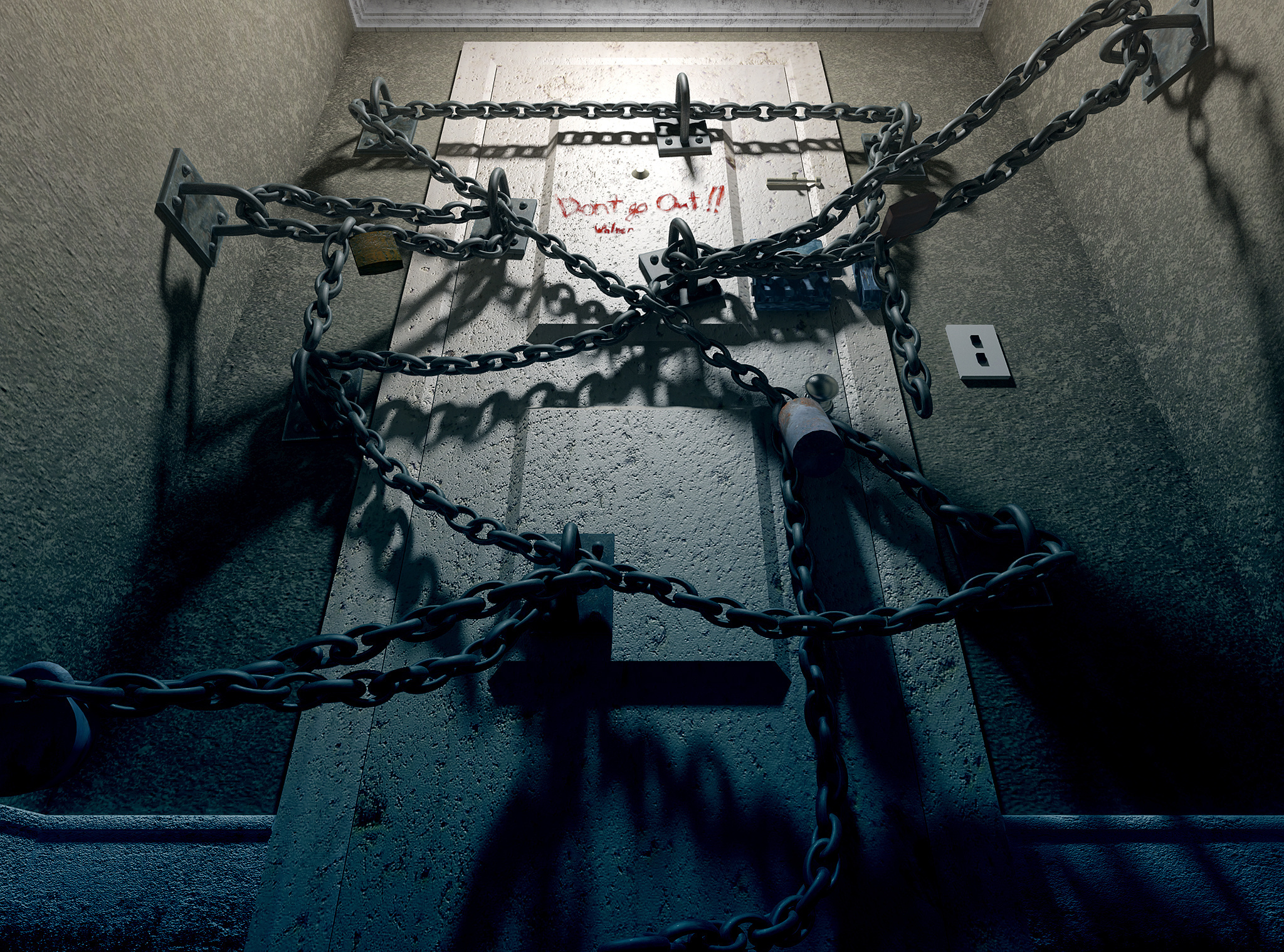 Silent Hill, Chains, Door Wallpaper