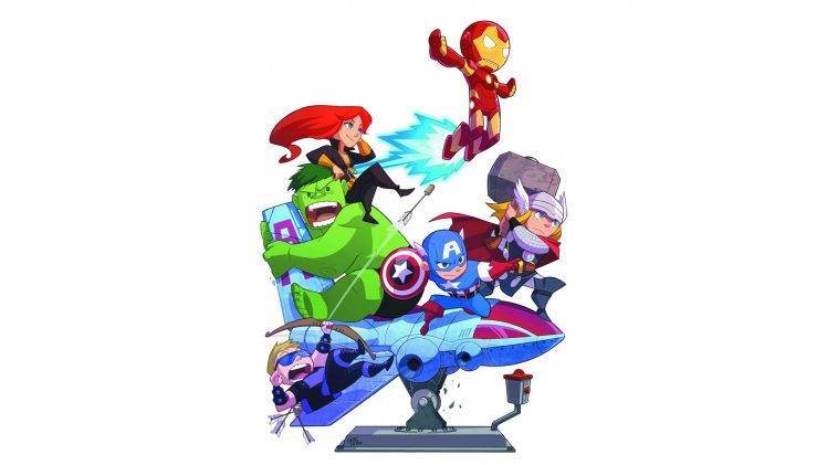 Iron Man, Hulk, Captain America, Black Widow, Thor, Hawkeye, The Avengers HD Wallpaper Desktop Background