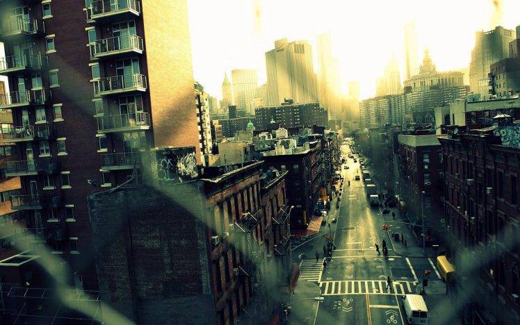 road, Urban, Fence, New York City HD Wallpaper Desktop Background