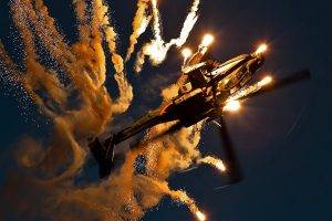 Boeing Apache AH 64D, Helicopters, Flares
