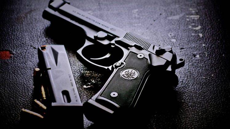 gun, Ammunition, Beretta M9 HD Wallpaper Desktop Background