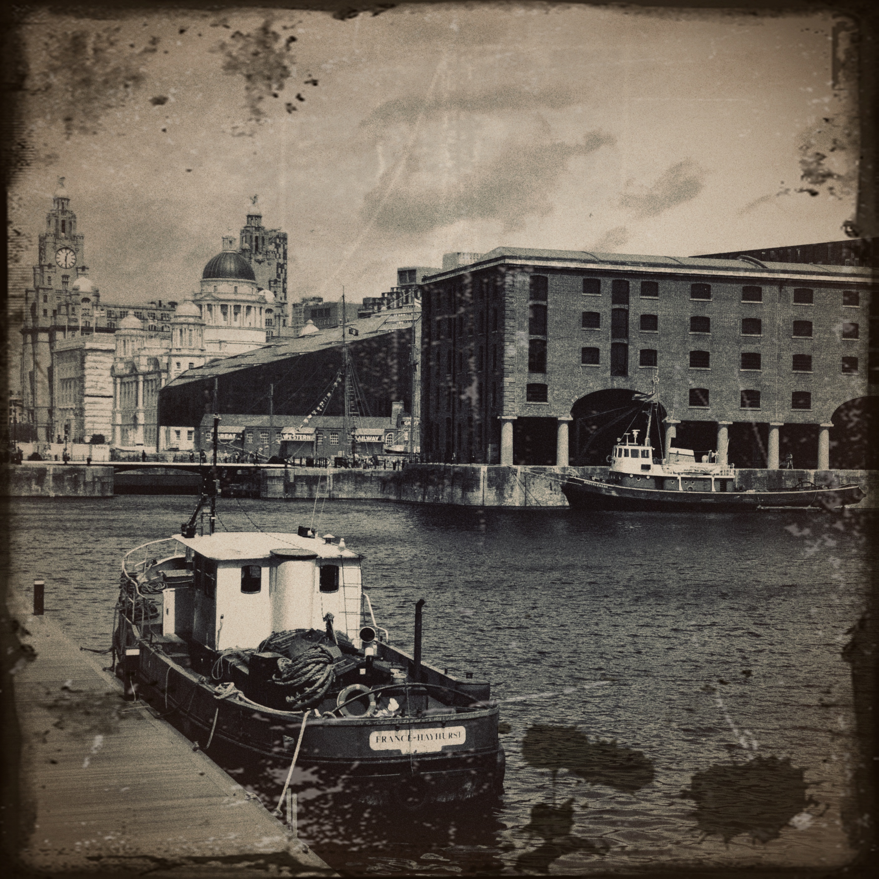 ship, Liverpool, Monochrome, Dock, England, Water, Building, Cityscape, Boat Wallpaper