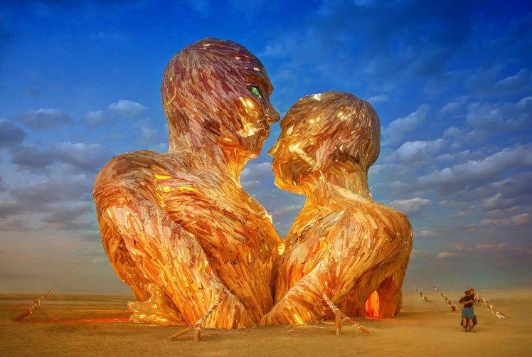 Trey Ratcliff, Burning Man, Desert HD Wallpaper Desktop Background
