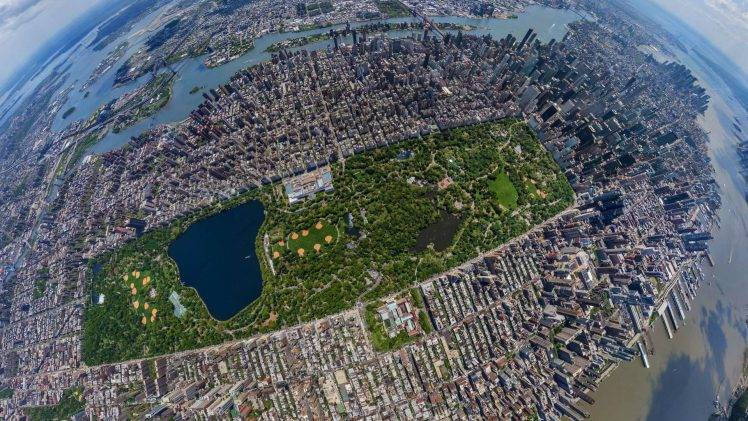 city, Urban, New York City, Central Park, Skyscraper, Building, Aerial View HD Wallpaper Desktop Background