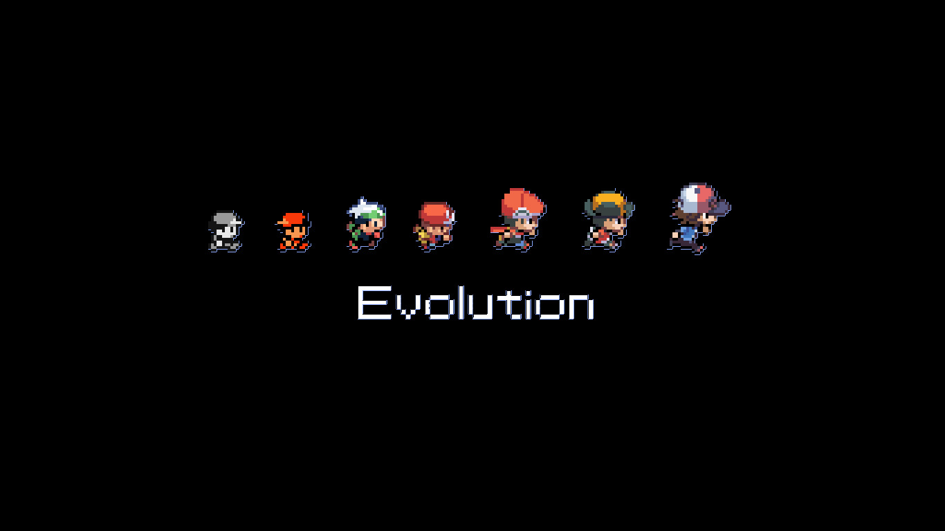 Pokemon First Generation, Protagonist, Evolution Wallpaper