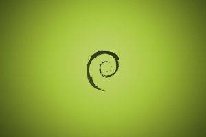 green, Debian, Linux