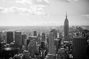 building, New York City, Empire State Building, Monochrome