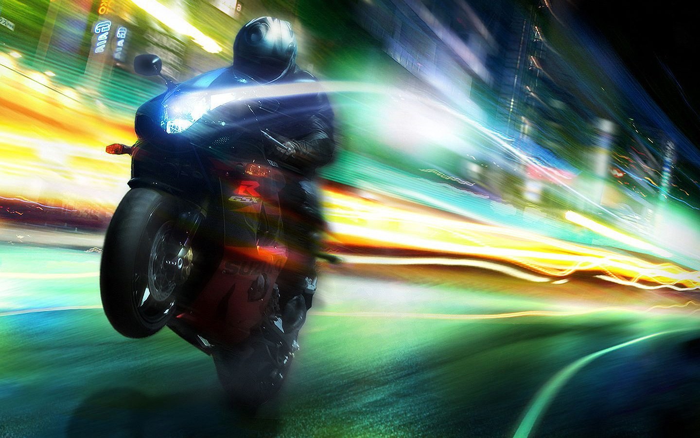 long Exposure, Streaks, Motion Blur, Light Trails Wallpaper
