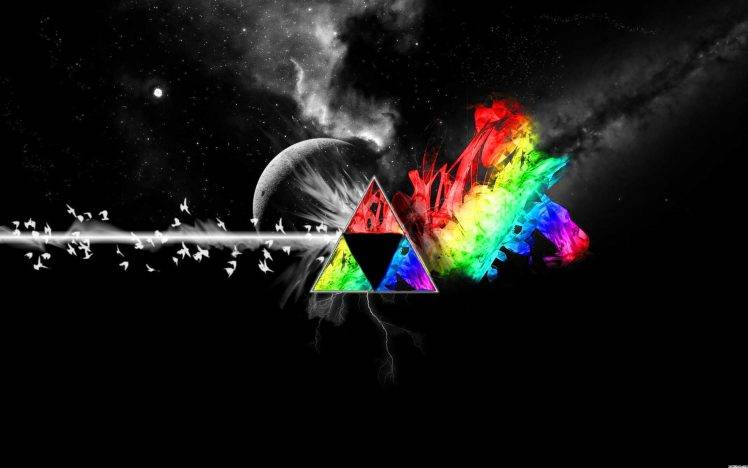 colorful, Triforce, Triangle HD Wallpaper Desktop Background
