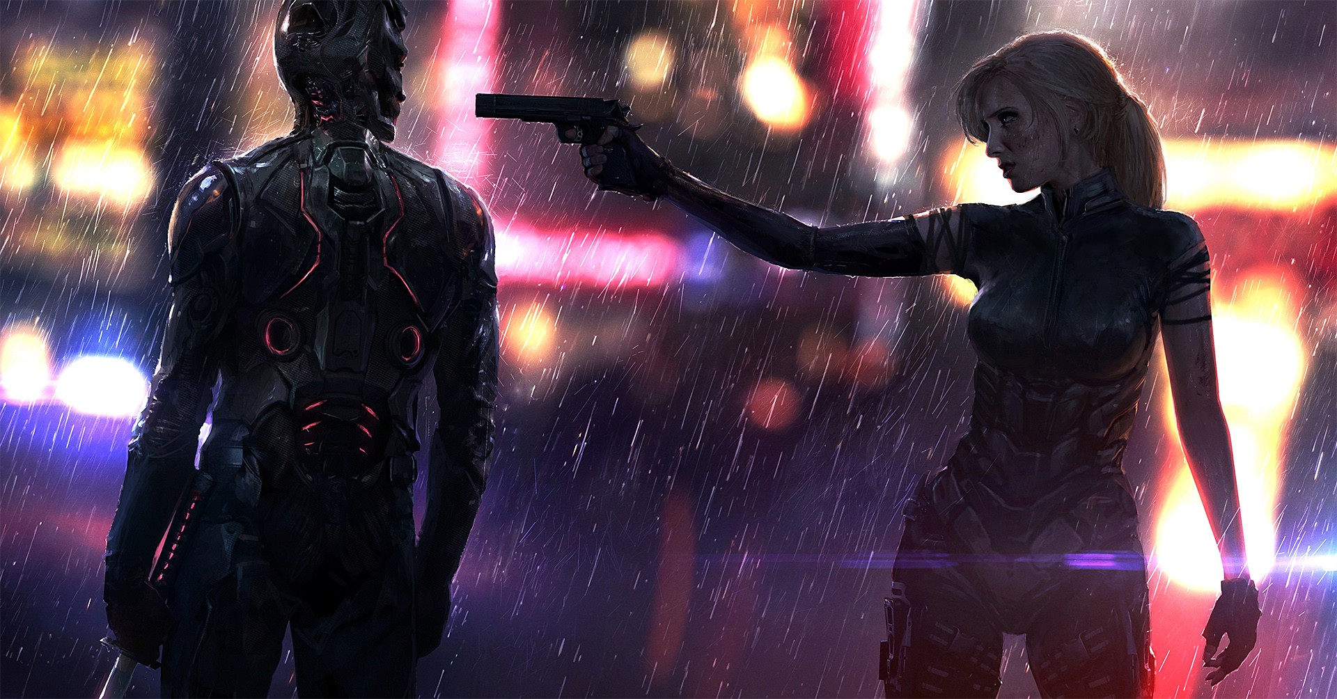 cyborg, Women, Cyberpunk Wallpaper