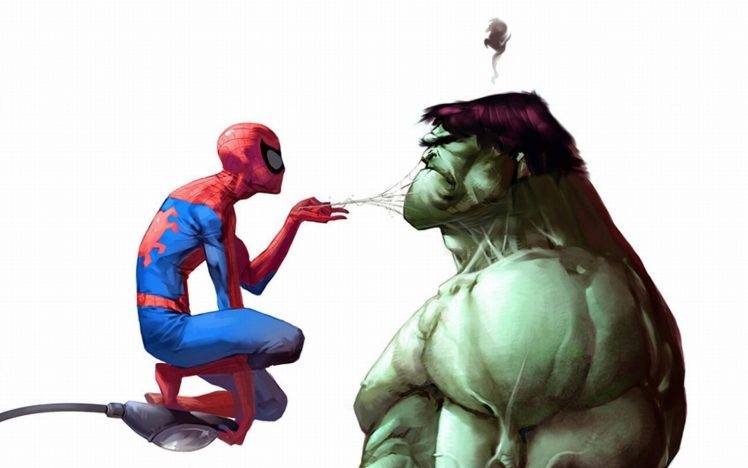 Spider Man, Hulk HD Wallpaper Desktop Background