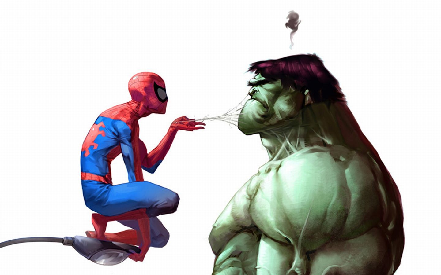 Spider Man, Hulk Wallpaper