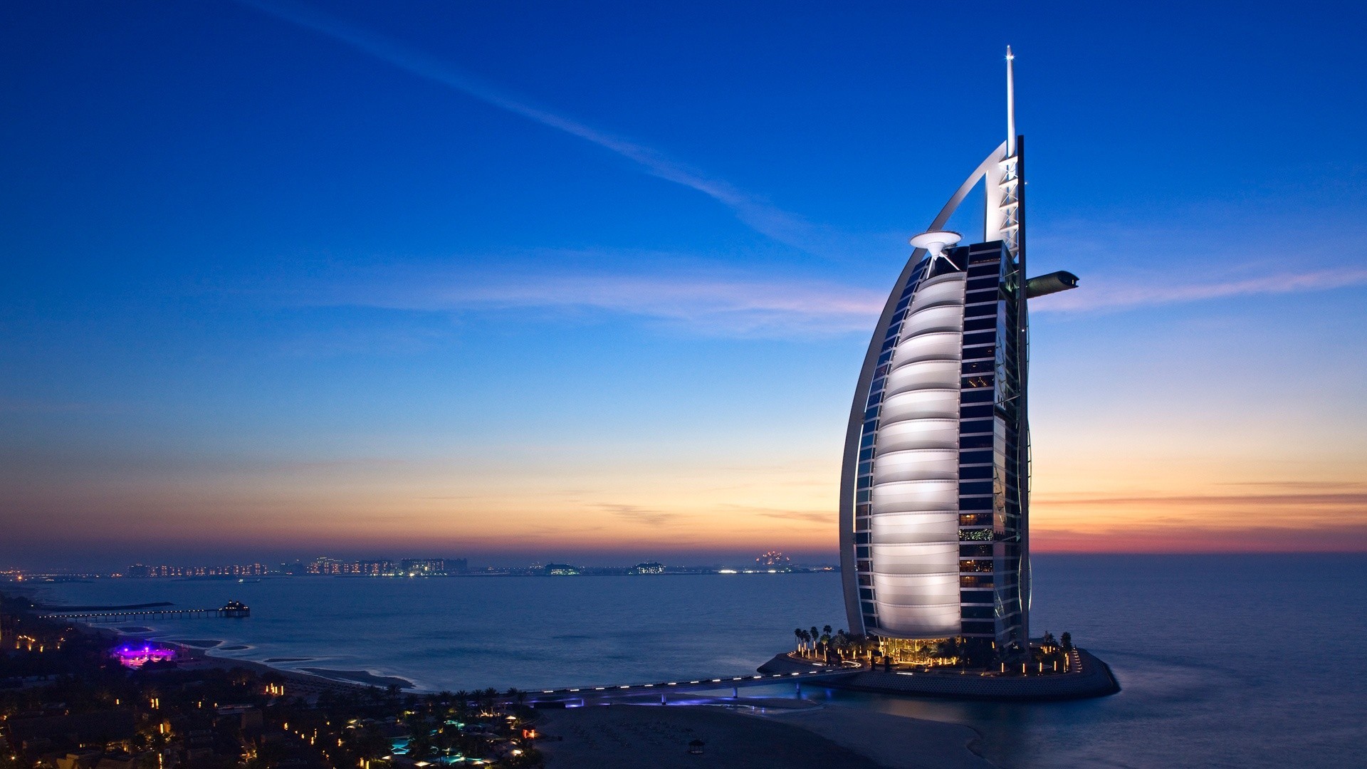 United Arab Emirates, Burj Al Arab, City, Urban, Cityscape, Dubai, Hotels Wallpaper