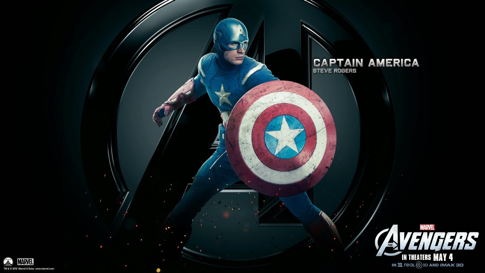 The Avengers, Captain America, Chris Evans Wallpaper