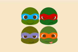 minimalism, Teenage Mutant Ninja Turtles