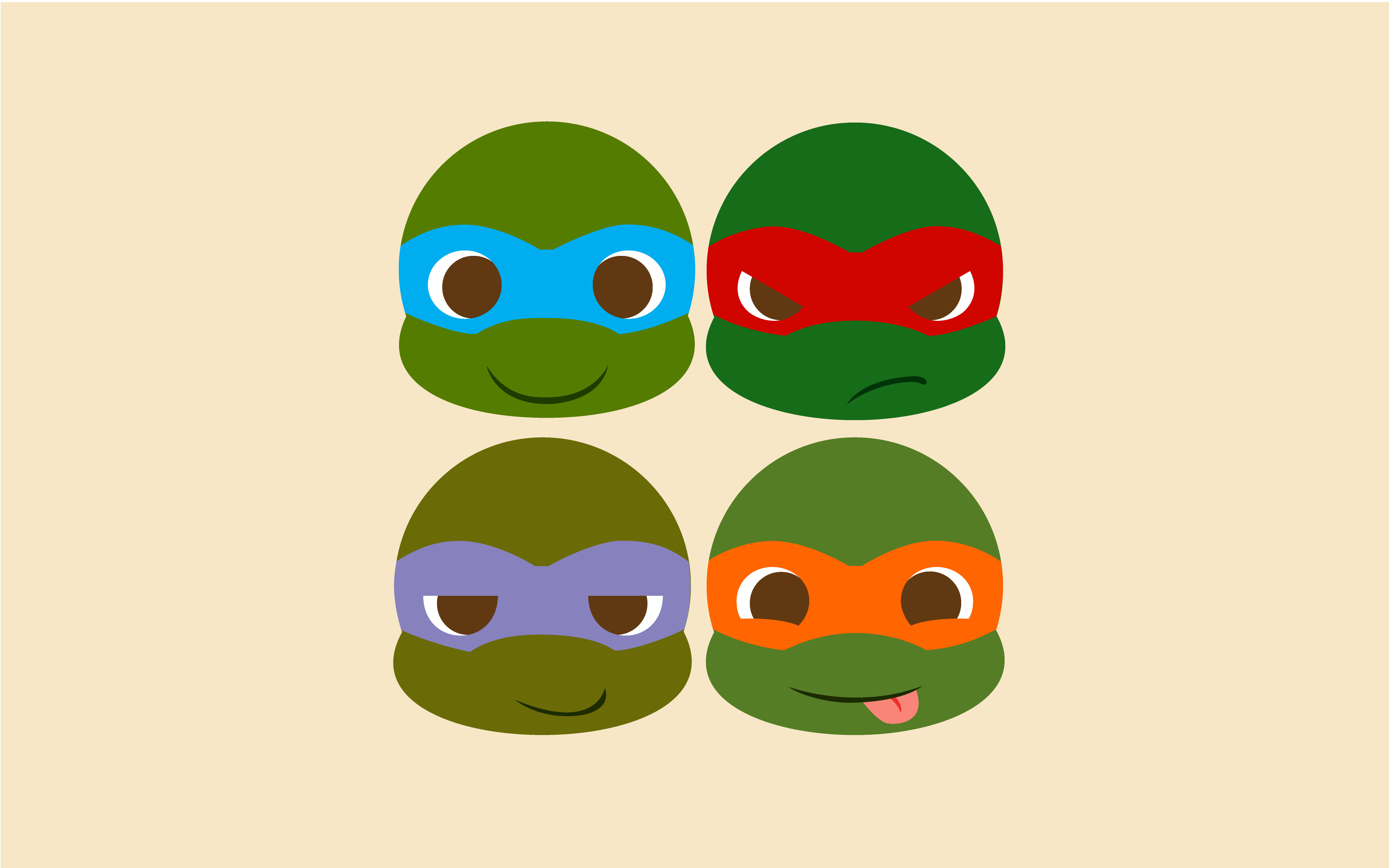 minimalism, Teenage Mutant Ninja Turtles Wallpaper