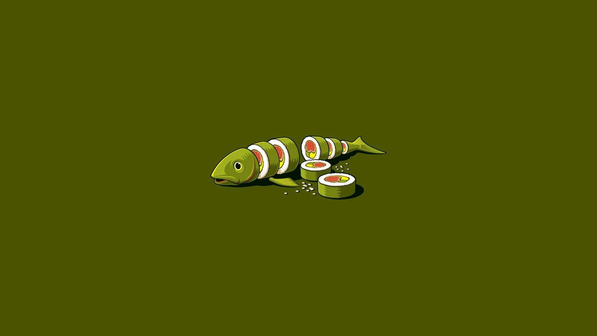 minimalism, Sushi Wallpaper