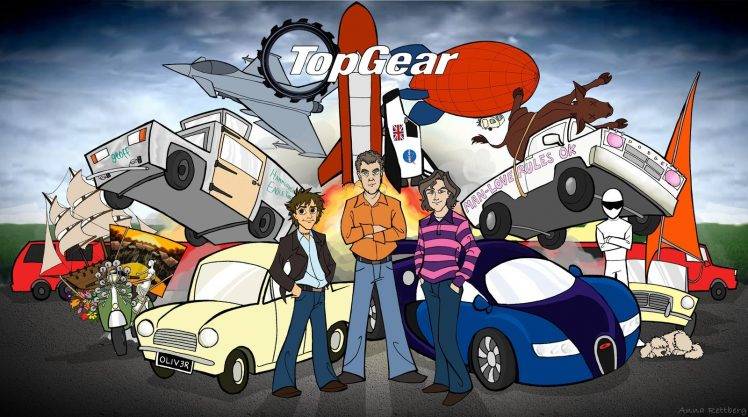 Top Gear, Jeremy Clarkson, Richard Hammond, James May, The Stig, Captain Slow HD Wallpaper Desktop Background