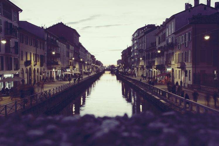 canal, Dusk, Bridge HD Wallpaper Desktop Background