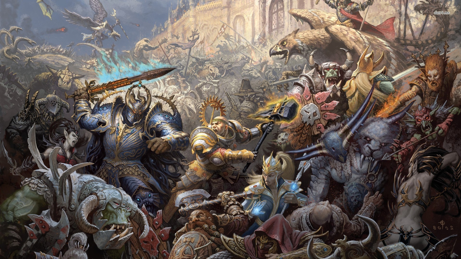 Warhammer, War, Battle Wallpaper