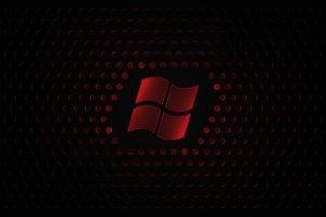 Microsoft Windows, Windows 7, Red, Black