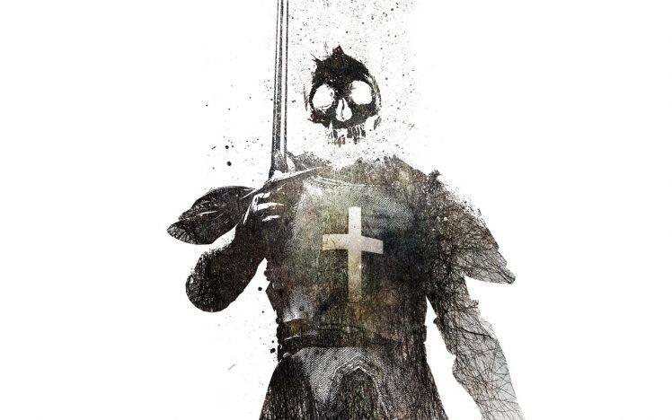 knights, Skull, Sword, Death, Alex Cherry HD Wallpaper Desktop Background