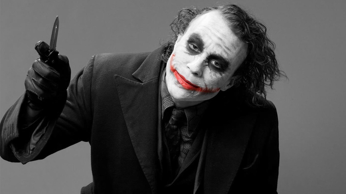 Joker, Heath Ledger, Selective Coloring Wallpaper