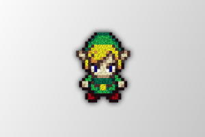 Link, The Legend Of Zelda, Trixel, Pixel Art