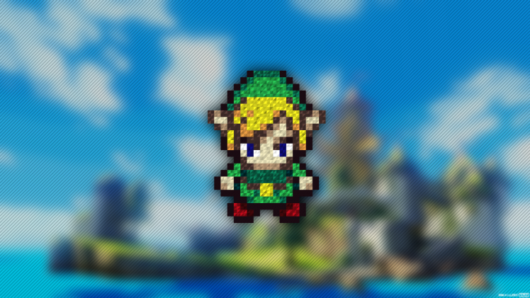 Link, The Legend Of Zelda, Trixel, Pixel Art HD Wallpaper Desktop Background