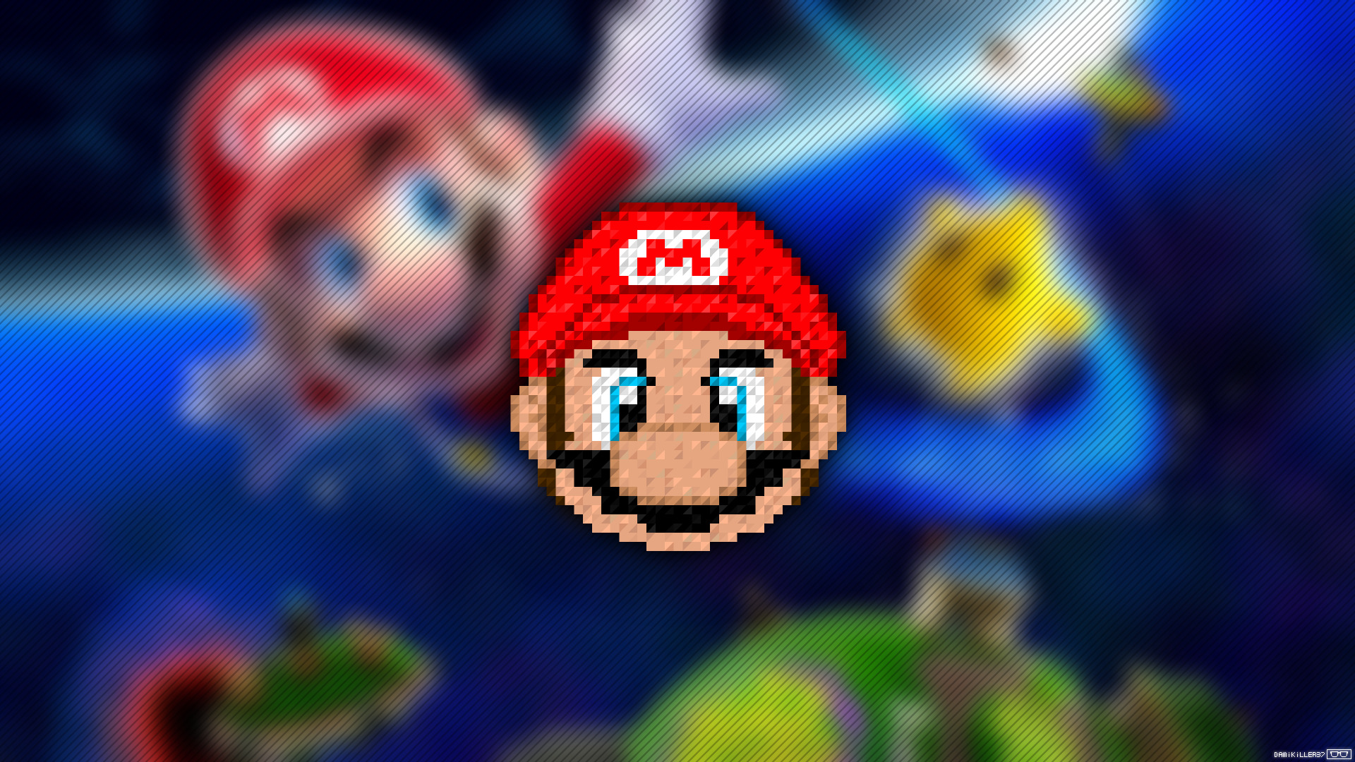 Super Mario, Pixel Art, Trixel Wallpaper
