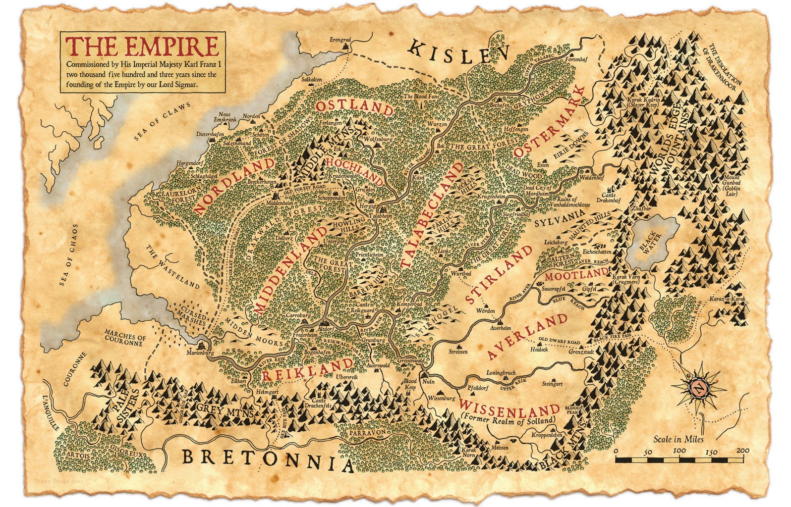WFRP, Warhammer Fantasy Role Play, Map Wallpaper