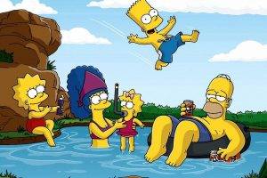 The Simpsons, Homer Simpson, Marge Simpson, Bart Simpson, Lisa Simpson, Maggie Simpson