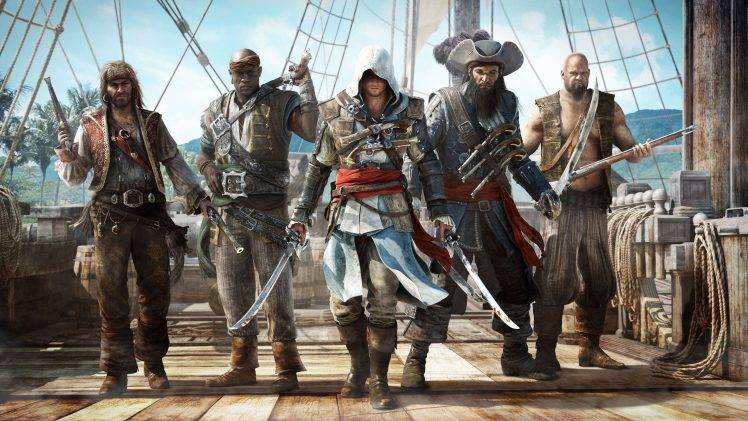 Assassins Creed: Black Flag, Pirates HD Wallpaper Desktop Background
